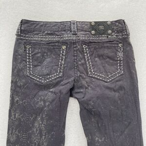 Miss Me Jeans Women's 30 Skinny Signature Rise Snakeskin Denim Pant